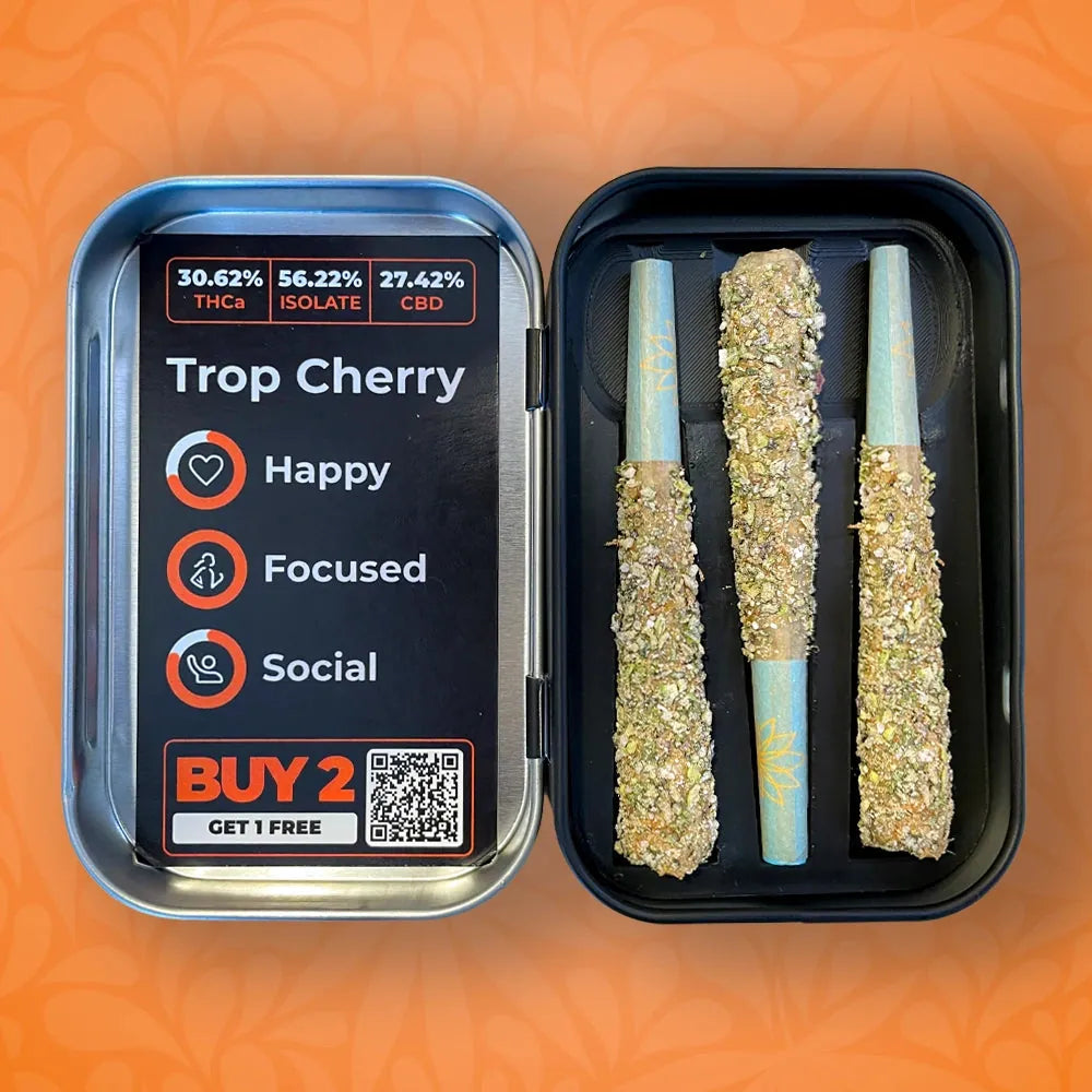 Diamond Encrusted Trop Cherry Pre-Rolls - 3 Pack